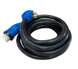 RV or Generator 125/250 Volt 50 Amp 25' 14-50p x SS2-50r Adapter Extension Cord - 33512