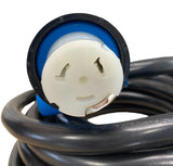 RV or Generator 125/250 Volt 50 Amp 25' 14-50p x SS2-50r Adapter Extension Cord - 33512