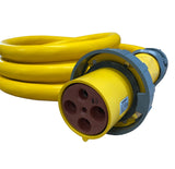 100A 125/250V Marine Shore Power Cord, Yellow