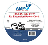 RV or Generator 125/250 Volt 50 Amp 25' 14-50p x SS2-50r Adapter Extension Cord - 33512