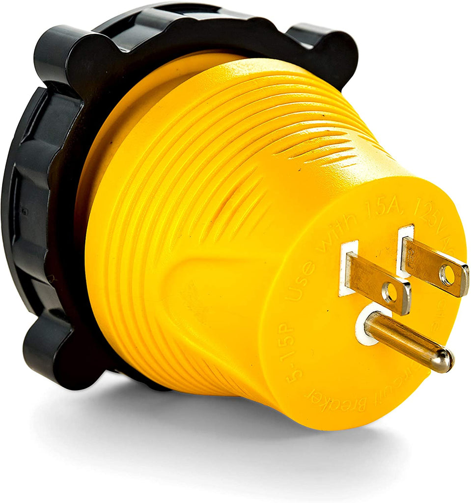 Shore Power Adapter 125V 30A Female to 15 Amp Male Boat Cord Marine