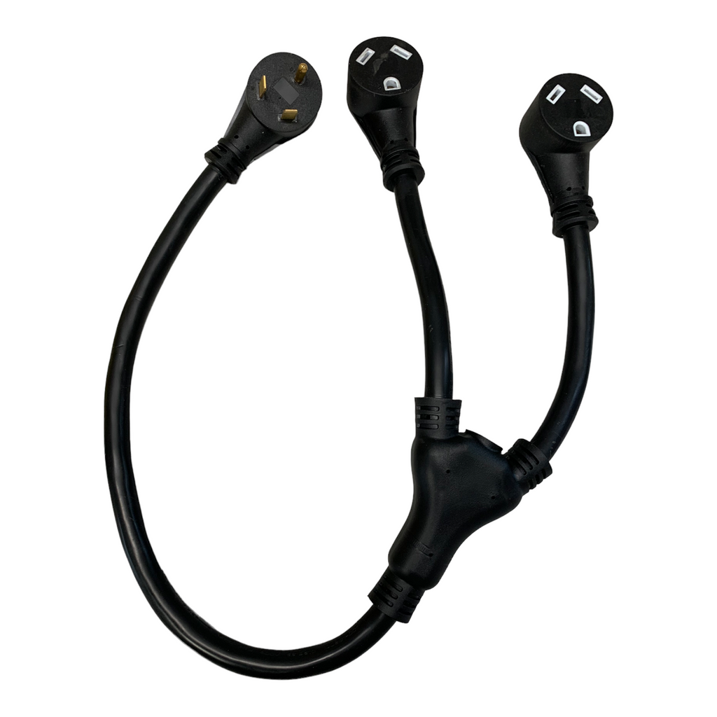 RV TT-30 30a Male to (2) 30a Female Y Splitter - 23323 – Amp Up