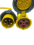 Pigtail Adapter 120/208 Volt 100 Amp 3-Phase Male x 125/250 Volt 100 Amp 1-Phase Female