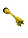 Shore Power Pigtail Adapter 125V 30A Female to 15 Amp Male Marine Boat Cord - 21103
