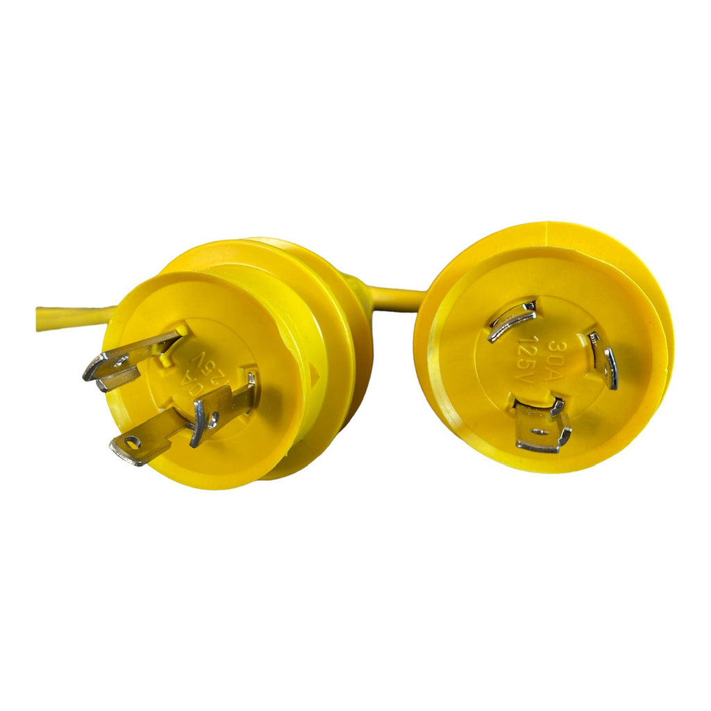 Marinco RY504-2-30 Reverse Smart Y, (2) 125v 30a Male x (1) 125/250v 50a Female