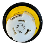 Marinco RY504-2-30 Reverse Smart Y, (2) 125v 30a Male x (1) 125/250v 50a Female