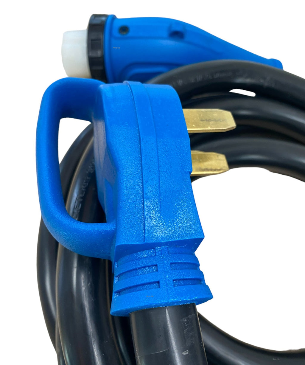 RV or Generator 125/250 Volt 50 Amp 50' 14-50p x SS2-50r Adapter Extension Cord - 33515