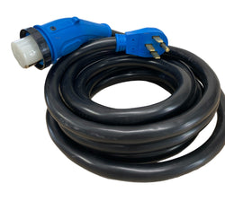 RV or Generator 125/250 Volt 50 Amp 25' 14-50p x SS2-50r Adapter Extension Cord - 33512