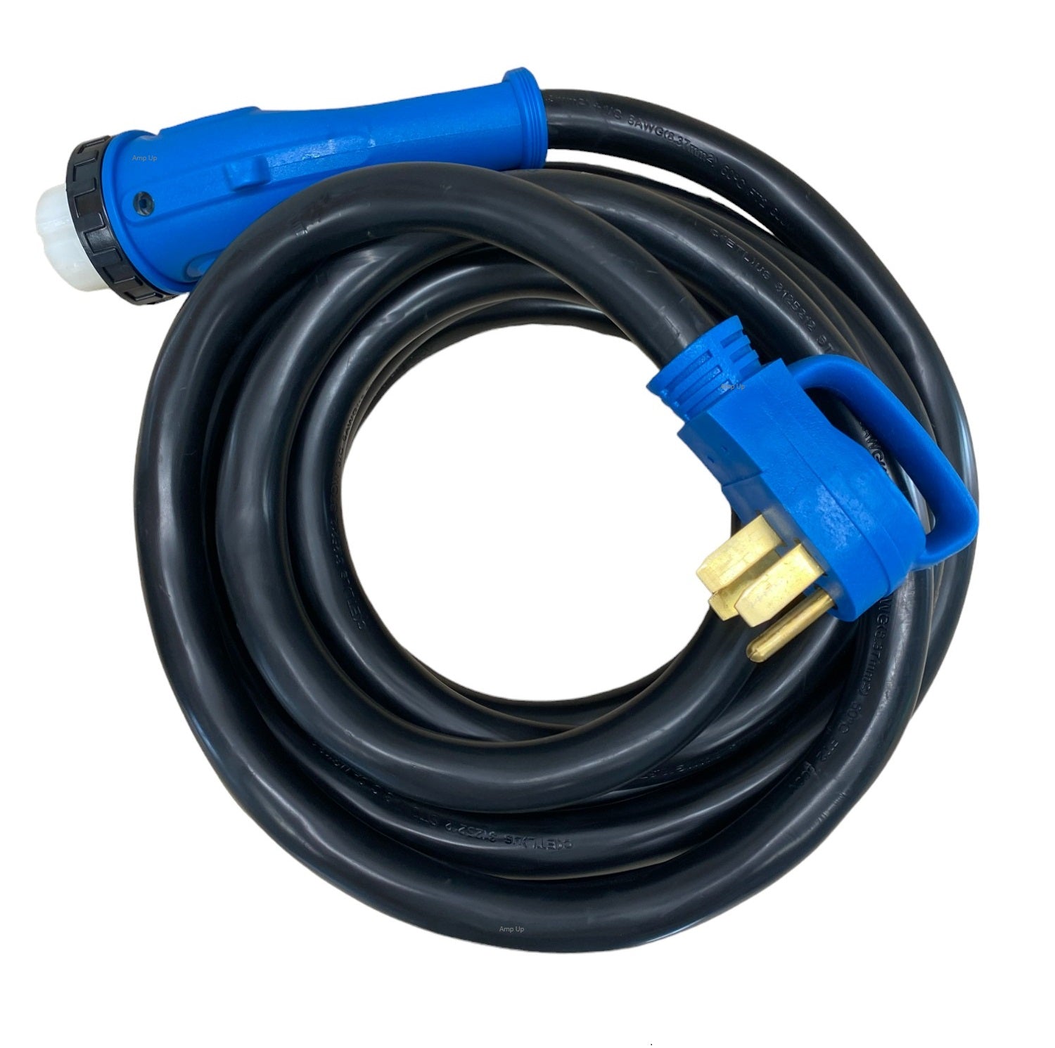 RV or Generator 125/250 Volt 50 Amp 50' 14-50p x SS2-50r Adapter Extension Cord - 33515