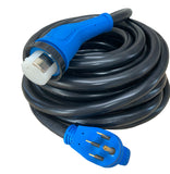 RV or Generator 125/250 Volt 50 Amp 50' 14-50p x SS2-50r Adapter Extension Cord - 33515