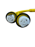 125v 50a Male x (2) 125v 50a Female Y Splitter Adapter - 31424