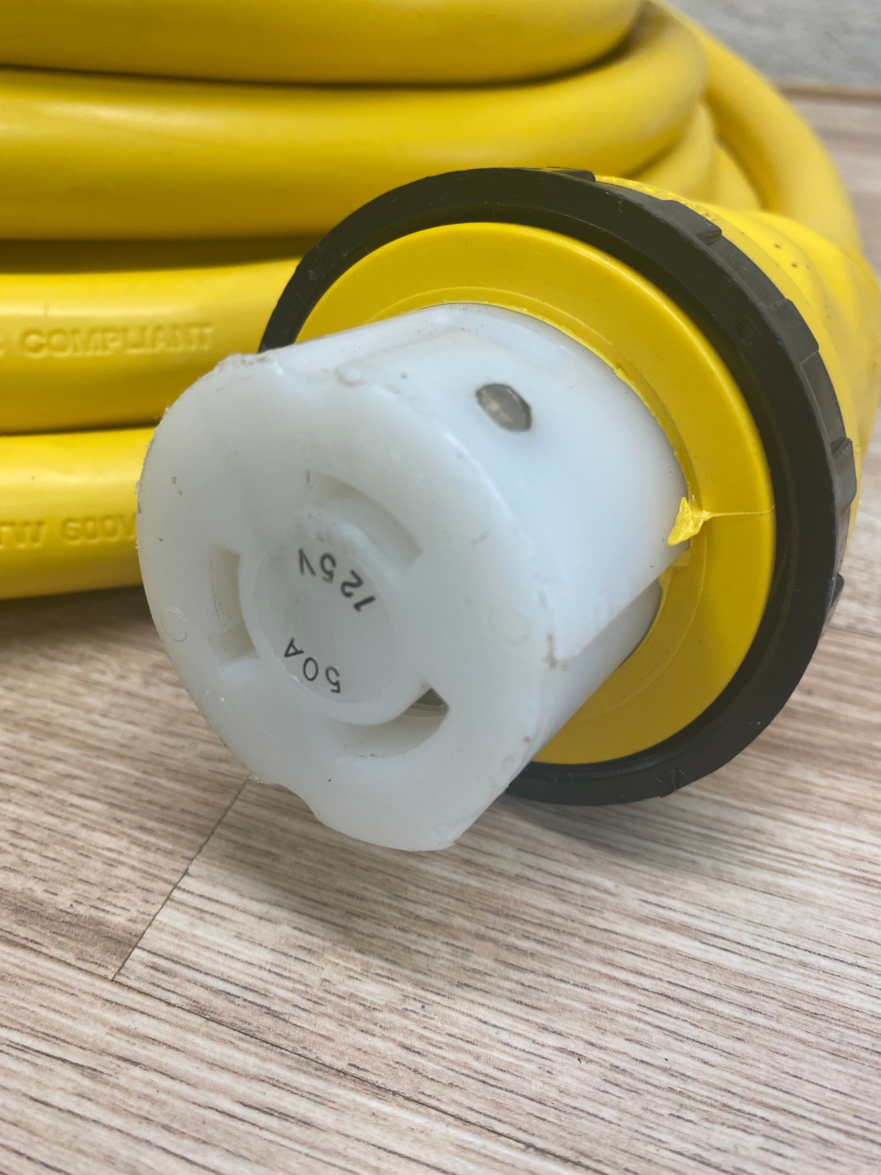 Marinco 125 Volt 50 Amp x 50' Shore Power Cord, 6153SPP