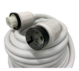 50A 125/250V Marine Shore Power Boat Cord Cord 25’ WHITE - 22512