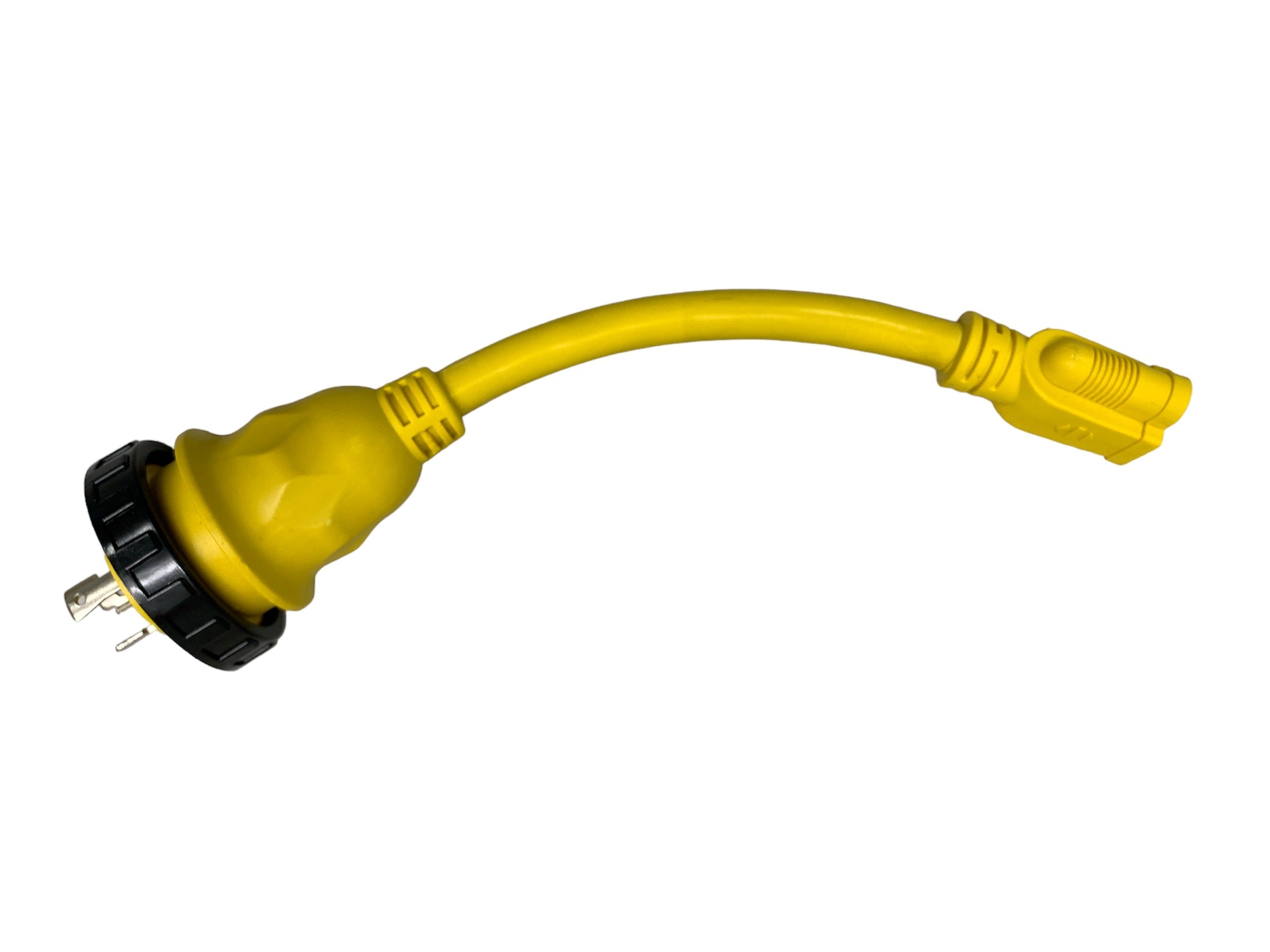 Shore Power Pigtail Adapter 125V 30A Male to 15 Amp Female Marine Boat Cord - 21301