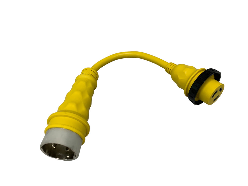 Marine RV Shore Power Y Splitter Adapter – 50 Amp Male To Dual 30 Amp Female, Boat & Camper Use