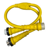 125/250V 50A Male to (2) 125/250V 50A Female Y Marine Splitter Shore Power Boat Adapter - 31525