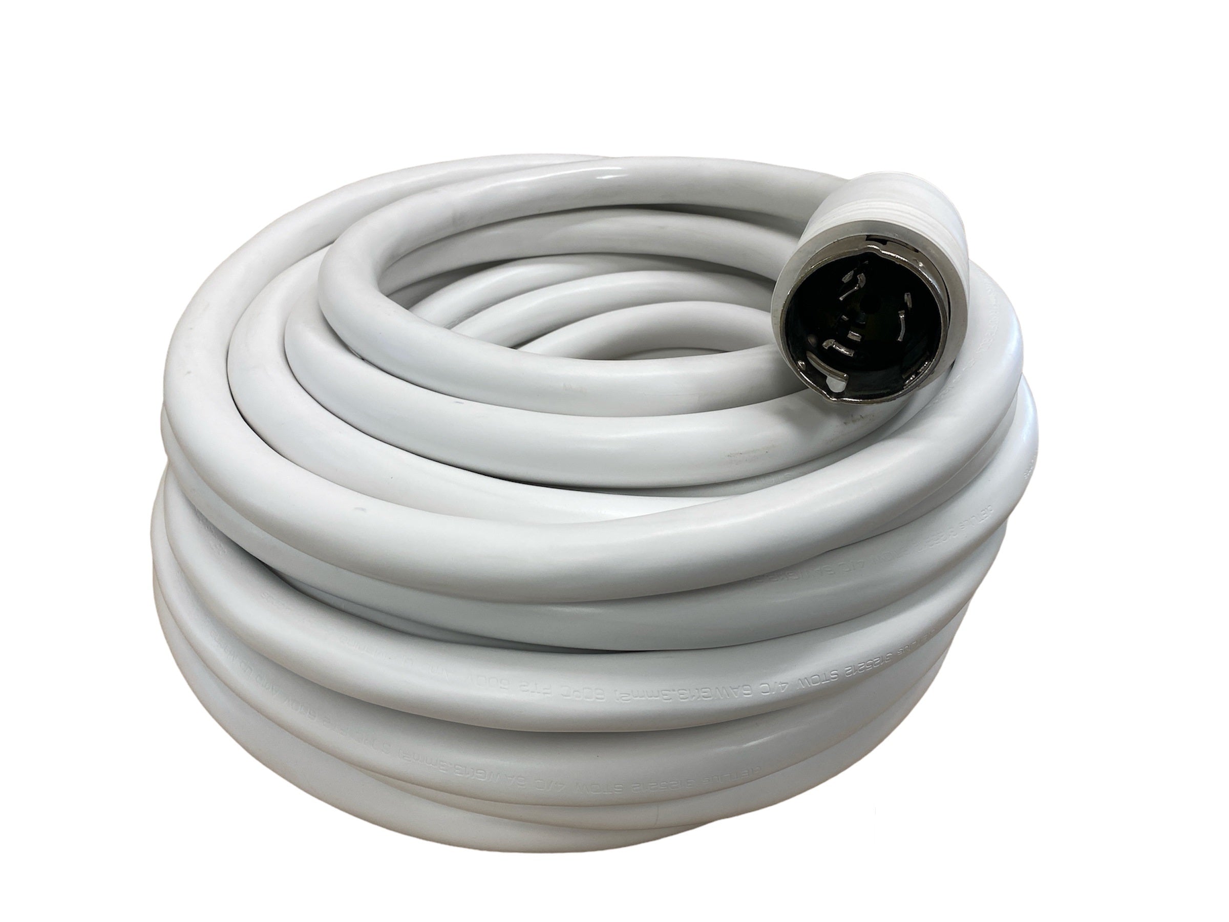 125/250 Volt 50 Amp Glendinning Cablemaster Replacement Shore Power Cable WHITE 100'