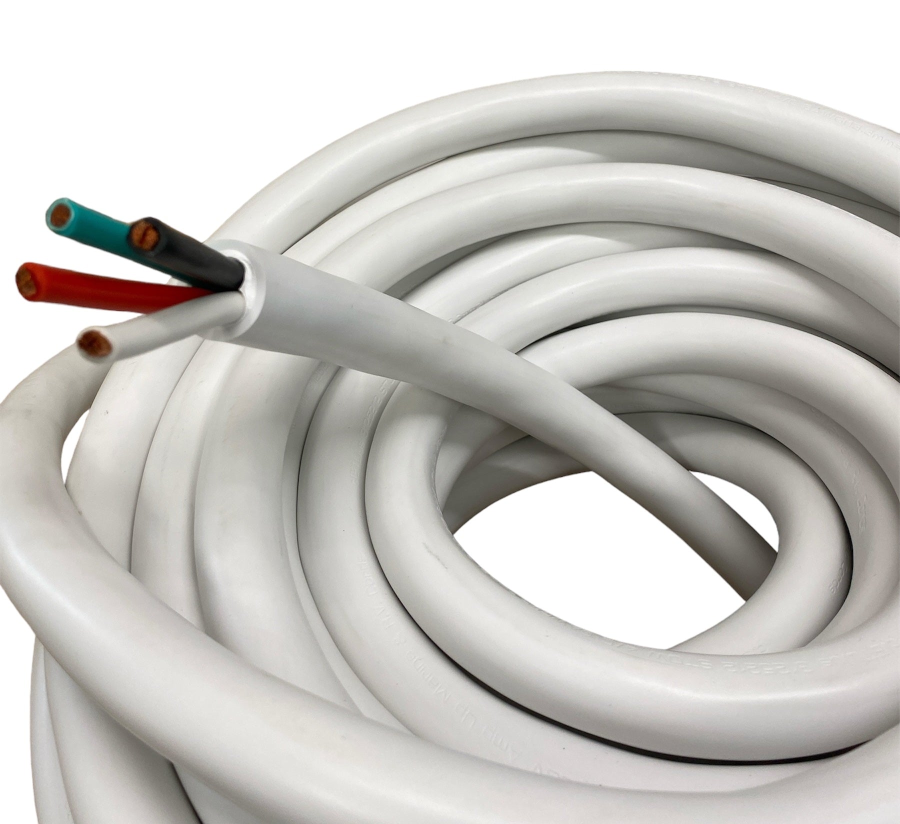 125/250 Volt 50 Amp Glendinning Cablemaster Replacement Shore Power Cable WHITE 100'