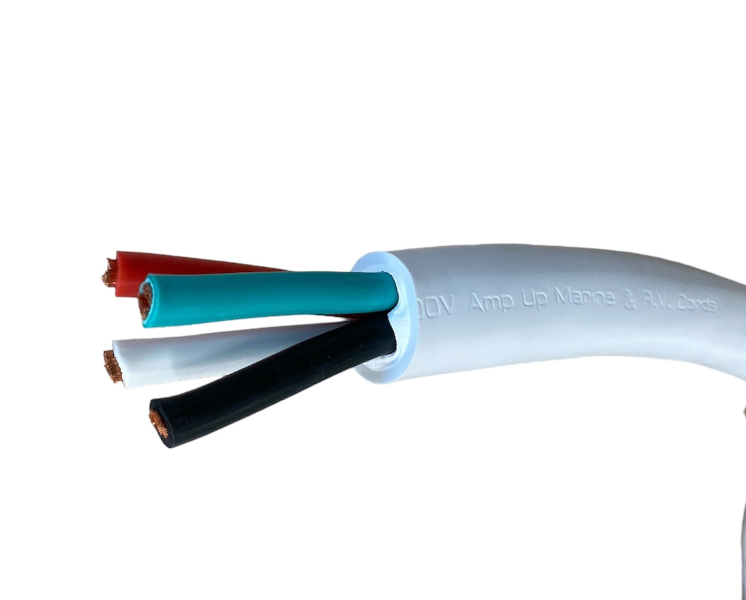125/250 Volt 50 Amp Glendinning Cablemaster Replacement Shore Power Cable WHITE 100'