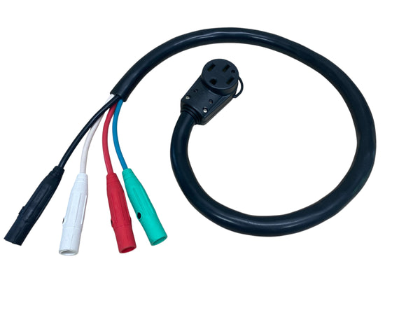 Cam Lock Male to 14-50R 50 Amp Female Adapter Pigtail 48"