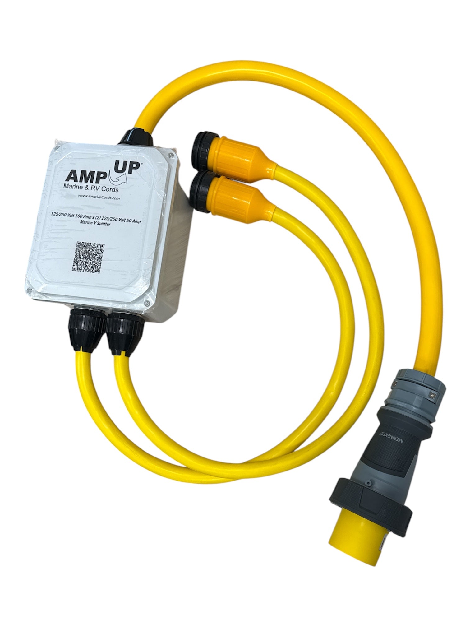 125/250v 100 Amp Male x (2) 125/250V 50 Amp Female Splitter Y Adapter