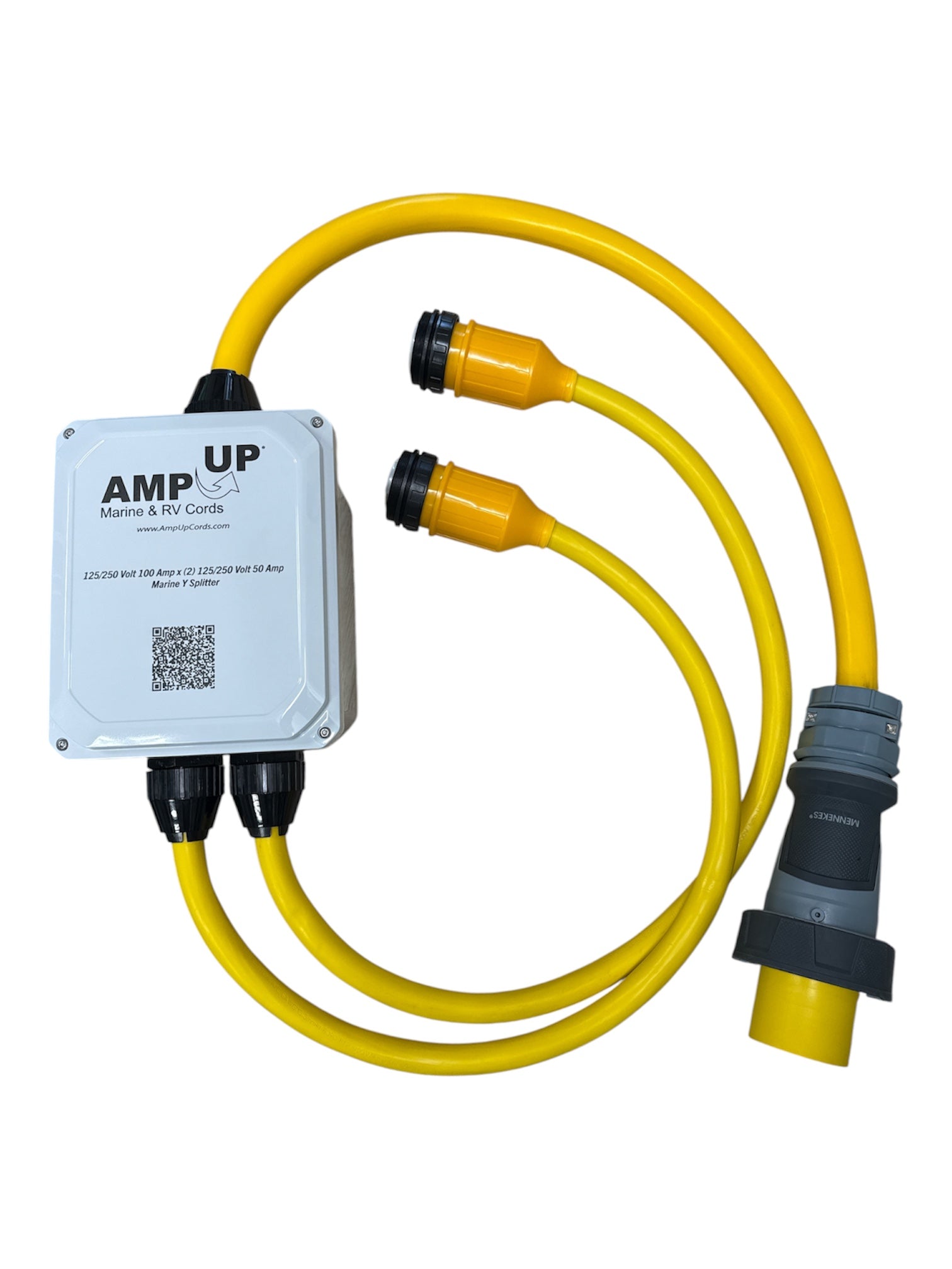 125/250v 100 Amp Male x (2) 125/250V 50 Amp Female Splitter Y Adapter