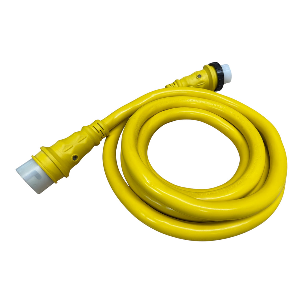 50A 125/250V Marine Shore Power Boat Cord 15' Yellow - 21511