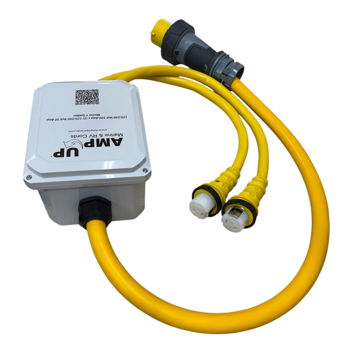 125/250v 100 Amp Male x (2) 125/250V 50 Amp Female Splitter Y Adapter