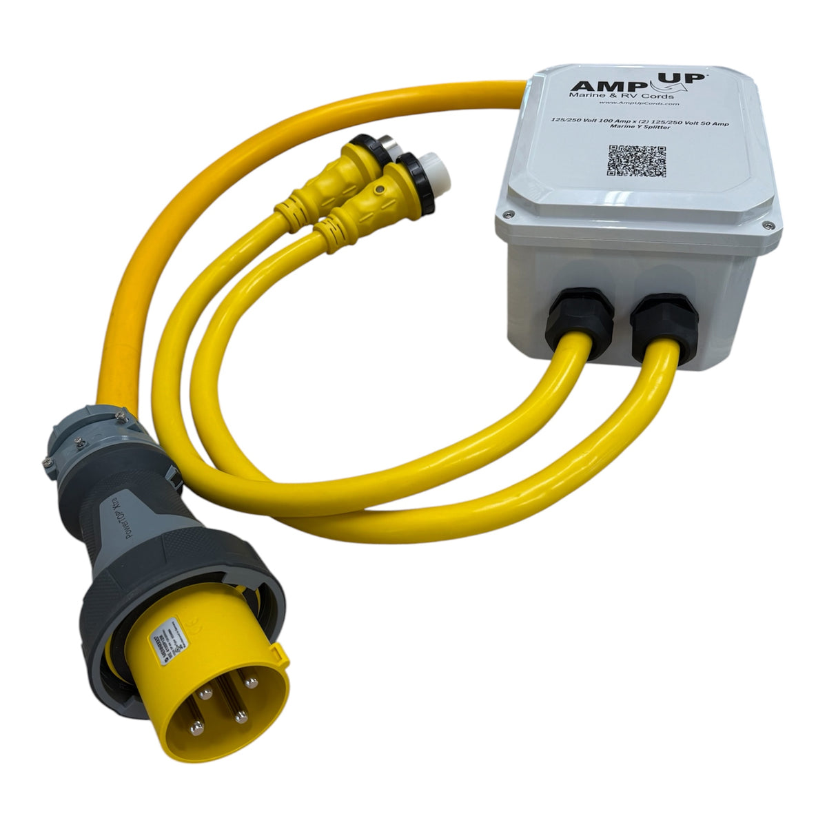 125/250v 100 Amp Male x (2) 125/250V 50 Amp Female Splitter Y Adapter