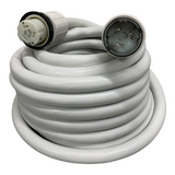 50A 125/250V Marine Shore Power Boat Cord 75' WHITE - 22517