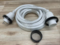 Marine 30 amp x 25' White Shore Power Cord w/LED