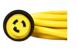 30A 125V Marine Shore Power Boat Cord Cable 50', Yellow - 21315