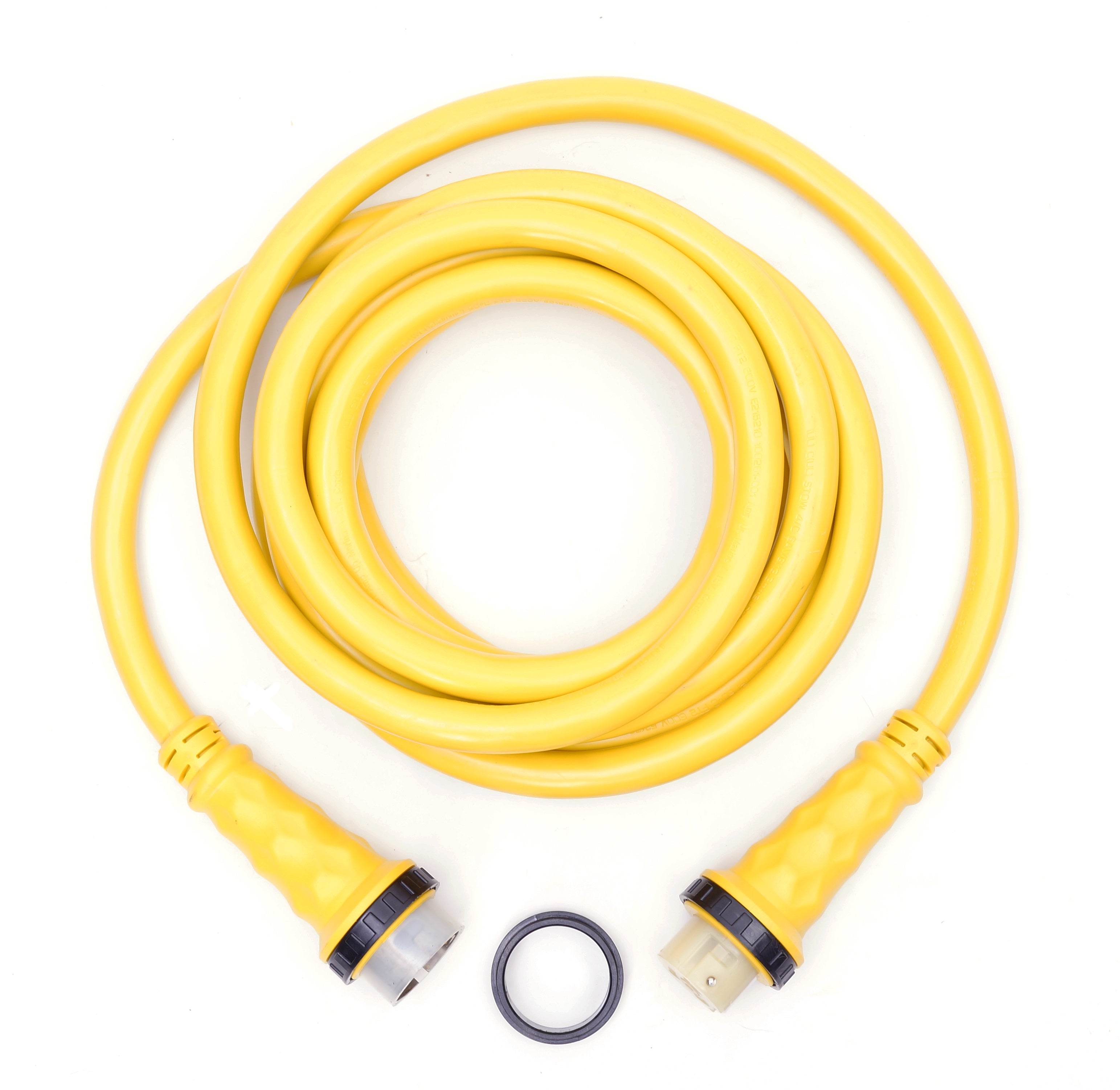 50A 125/250V Marine Shore Power Boat Cord 25' Yellow - 21512