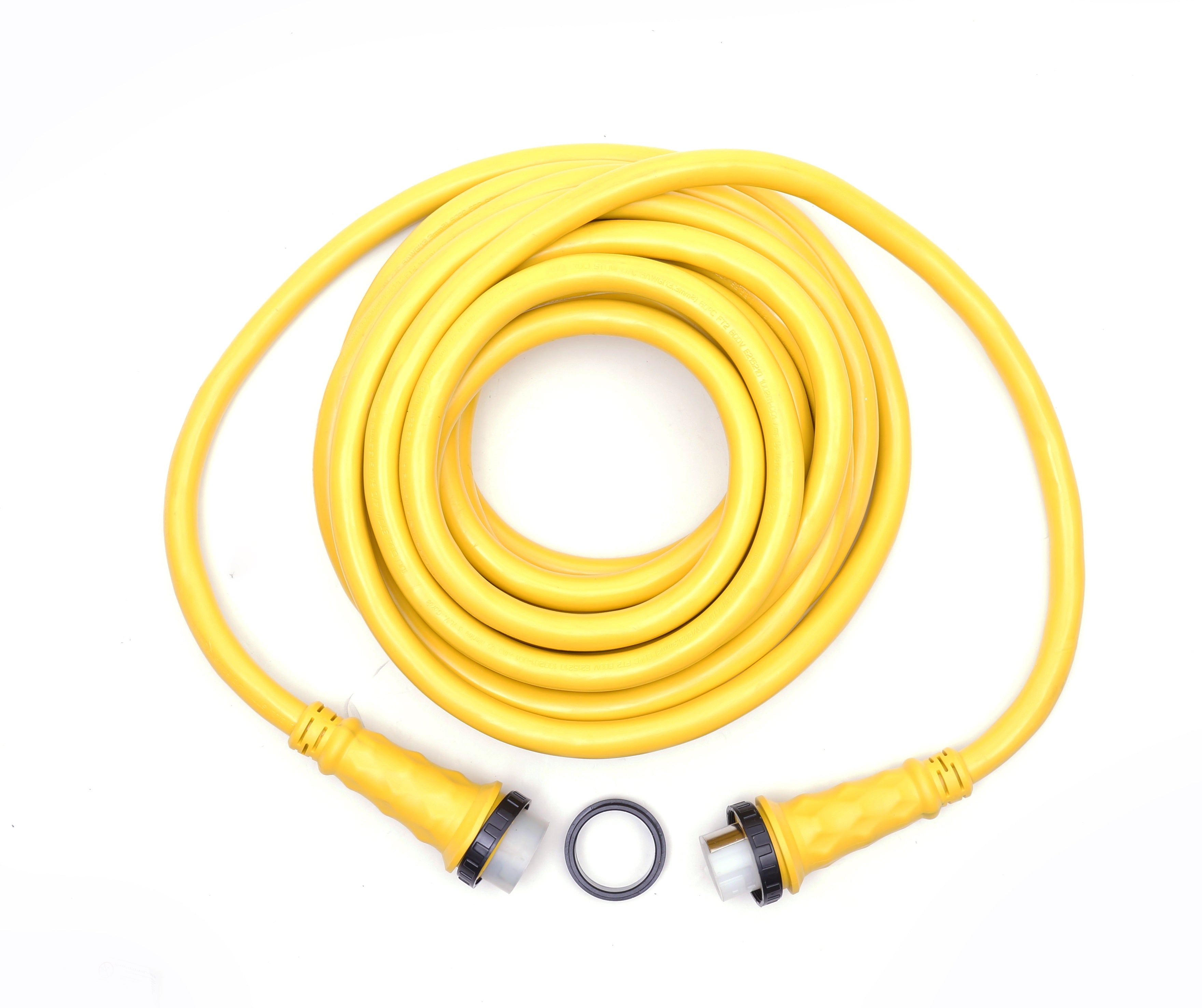 50A 125/250V Marine Shore Power Boat Cord 50' Yellow - 21515