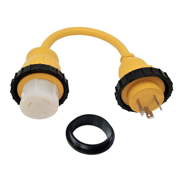 Marine 125v 30a Male x 125v 50a Female Pigtail Adpater - 31304