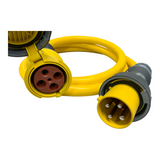 100A 125/250V Marine Shore Power Extension Cord, Yellow