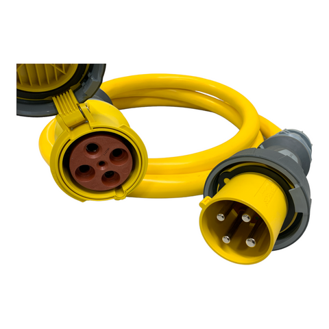 100A 125/250V Marine Shore Power Extension Cord, Yellow – Amp Up Marine &  RV Cords