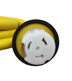 50A 125/250V Marine Shore Power Boat Cord 25' Yellow - 21512