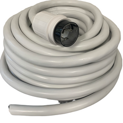 125/250 Volt 50 Amp Glendinning Cablemaster Replacement Shore Power Cable WHITE 75'