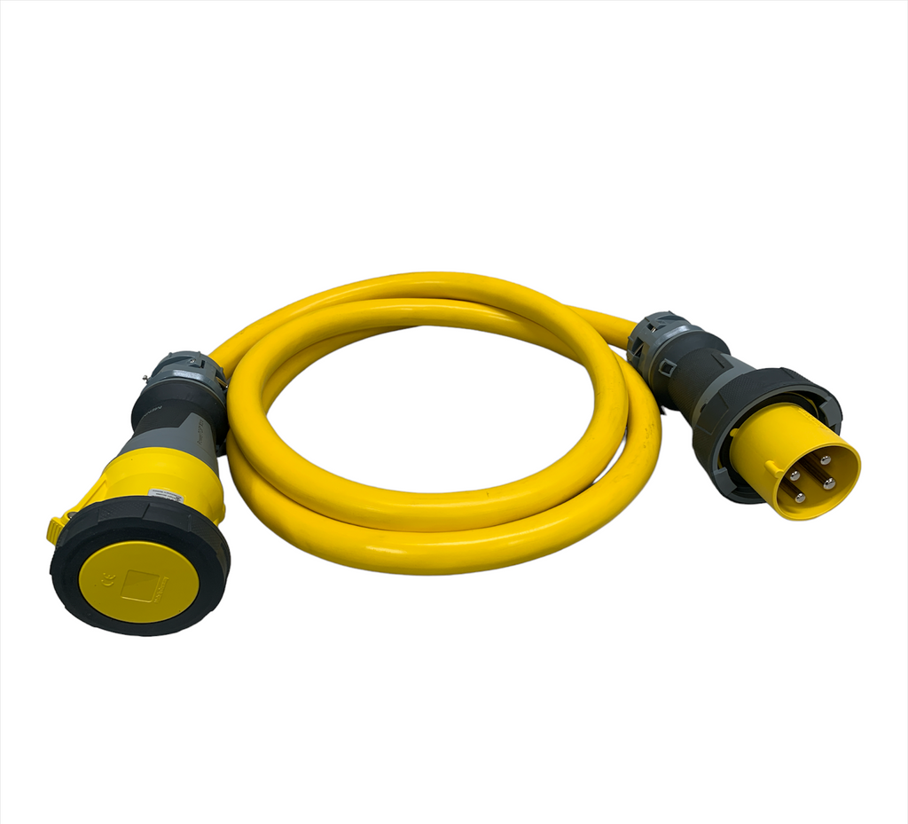 100A 125/250V Marine Shore Power Extension Cord, Yellow