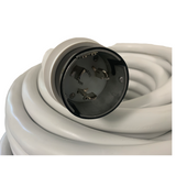 125/250 Volt 50 Amp Glendinning Cablemaster Replacement Shore Power Cable WHITE 75'