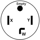 Adapter Outlet Electric Dryer Adapter, 30a 14-30p 4-prong to 10-30r 3-prong pigtail - 95410